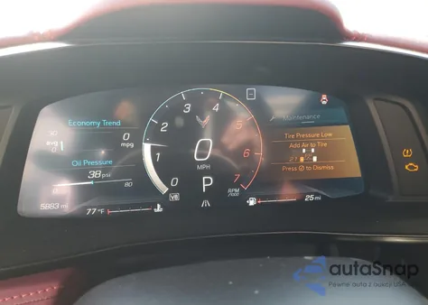 2020 Chevrolet Corvette Stingray 3Lt из США, поврежденный, VIN 1G1Y83D45L5112044